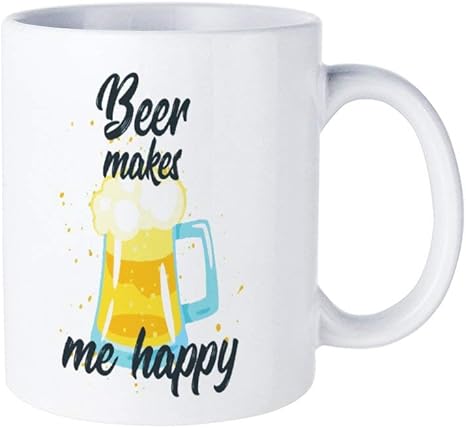 Amazon Co Jp マグカップ ビール ジョッキ コーヒーカップ スタックマグ保温保冷 携帯マグ 時間保温 使用可能食洗機 ホワイト セラミック 無地 レンジ対応 330ml 9 5 8cm ホーム キッチン