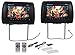 Pair Rockville RHP91-BK 9” Digital Panel Black Car Headrest Monitors w/Speakers