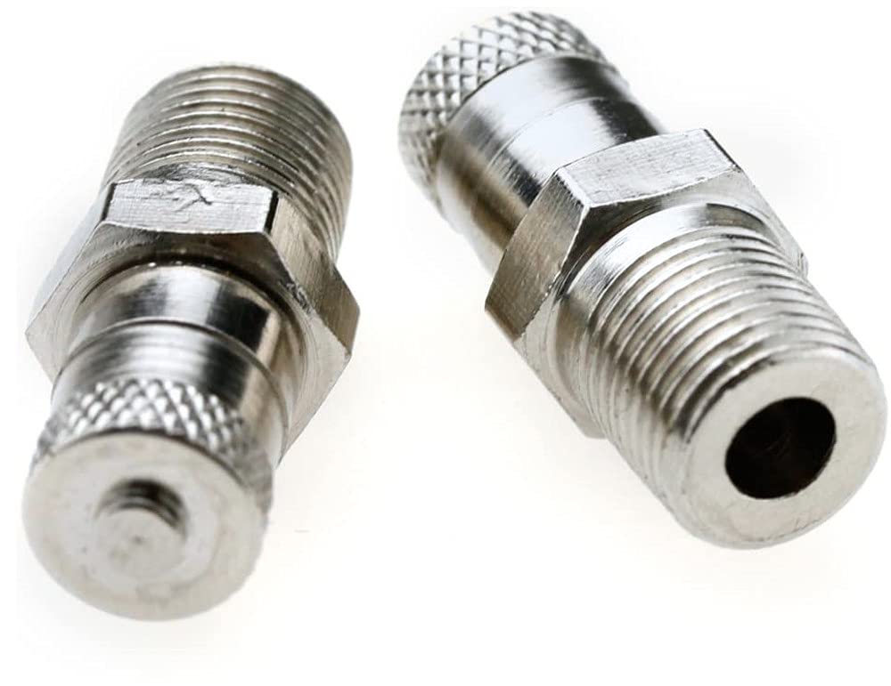 2X 1/8" BSP, BSPT, Schrader Tank Valve 25MM Wheel AIR Compressor 500 PSI 35 BAR