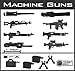 CombatBrick Custom Modern Warfare MACHINE GUNS Miniature Toy Accessories 2