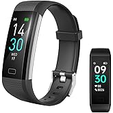 Jawploy Fitness Tracker with Heart Rate Monitor/Step Counter/Calories, Smart Watch Activity Tracker Sleep Monitor, IP68, Health Tracker Pedometer for Man Women
