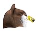 Deluxe Novelty Halloween Costume Party Latex Animal Cat Head Mask Black (brown)