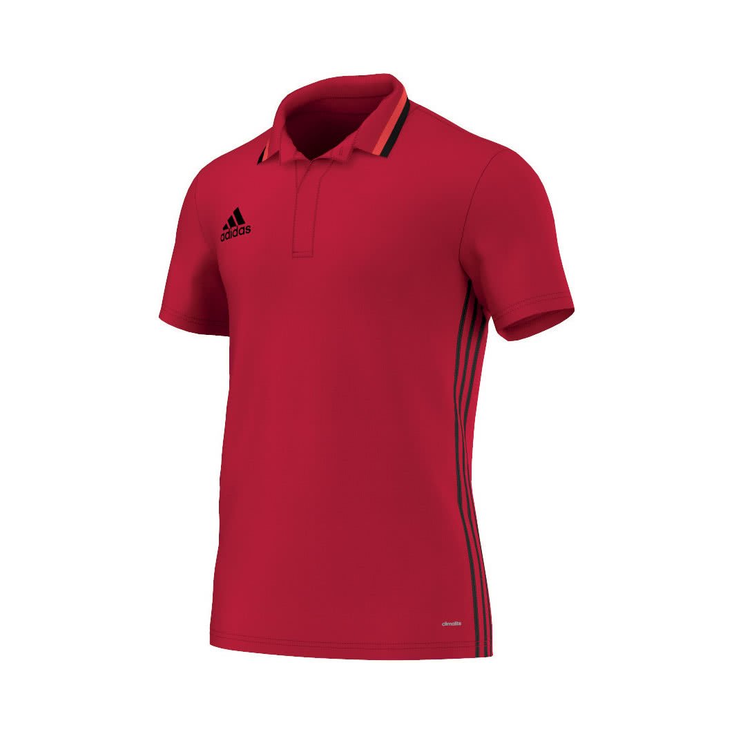 Adidas Men Con16 Cl Poloshirt, Red (Red/Escarl/Black), Small