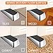 Door Stopper,WERTIOO Door Stops Premium Quality Zinc & Rubber Non-Rust Heavy Duty Wedge That Hugs Doors Tightly and Doesn’t Budge+2 pcs Corner Guards