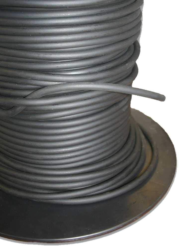PVC Tube Online Ltd 8mm Neoprene Sponge Cord Closed Cell Black Rubber Foam (3 Metres)