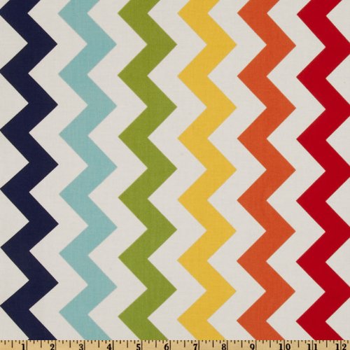 Riley Blake Chevron Medium Rainbow Fabric By The Yard
