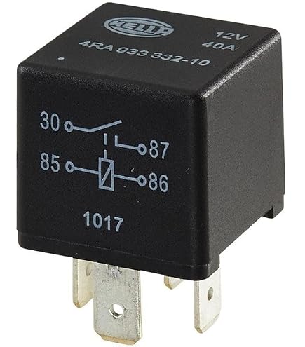 Rel&egrave; Hella SPDT 12V 40A 4RD 007 794-02 &ndash; Resistenza Di Soppressione &ndash; Nuovo