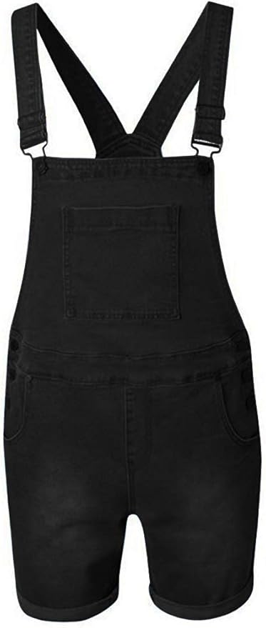 black denim overall shorts mens