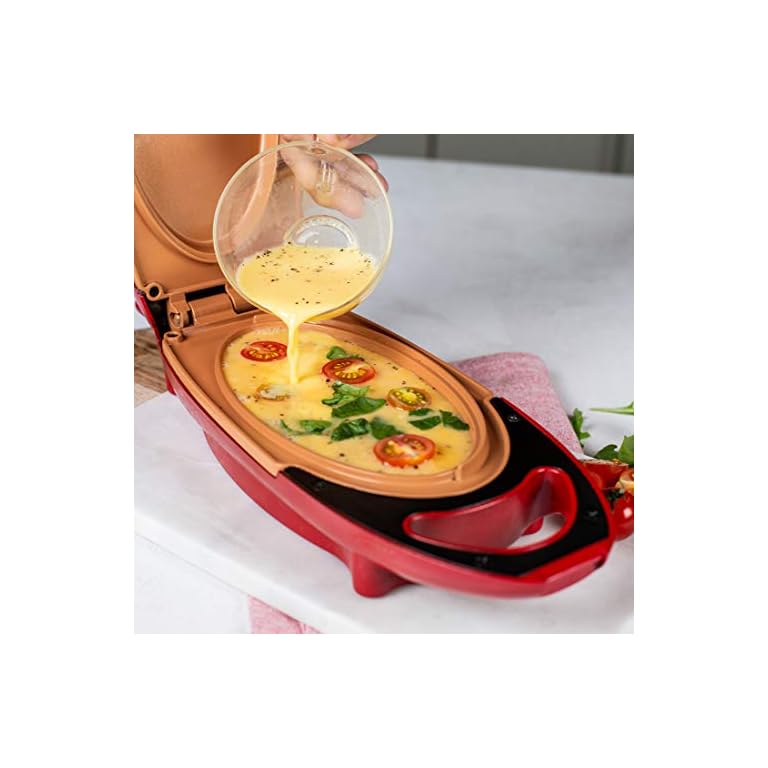 Red Copper 5Minute Chef NonStick Omelette Pan Mytoor