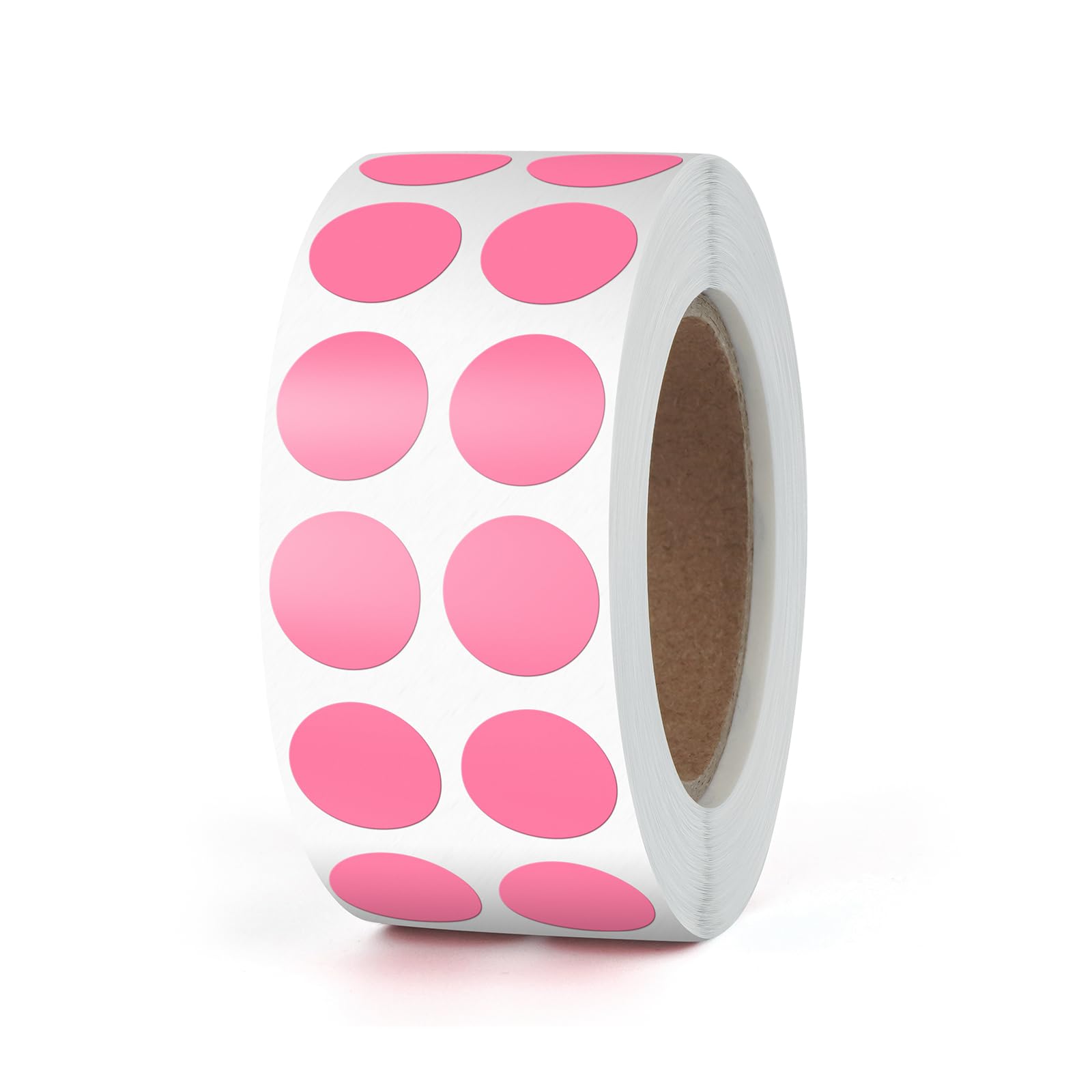 Round Stickers Pink 13mm Circle Labels with Color Coding Dot Sticker Waterproof Removable Roll of 2000
