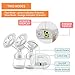 Double Electric Breast Feeding Pump Pain Free Strong Suction Power Portable Pump with LCD Screen, Pump Milk for Breastfeeding, Pumping Essentials