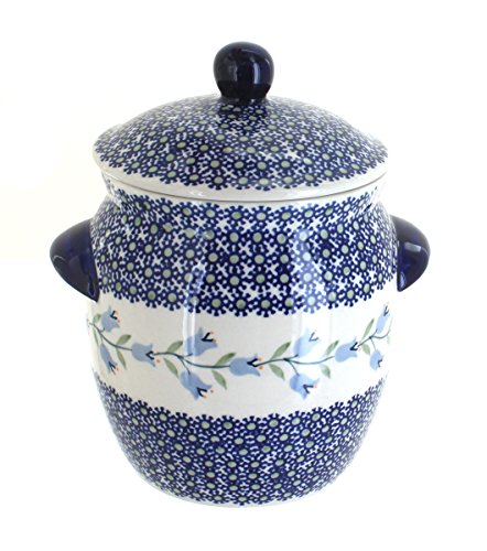Blue Rose Polish Pottery Tulip Small Canister