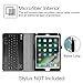 Fintie Keyboard Case for iPad 9.7 2018 2017 / iPad Air 2 / iPad Air - Folio Stand Cover with Removable Wireless Bluetooth Keyboard for iPad 6th / 5th Gen, iPad Air 1/2, Blossom