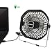 Helect USB Fan, 7-Inch Frame Mini USB Table Desk Personal Fan Quiet Rotatable (Black) - H1055