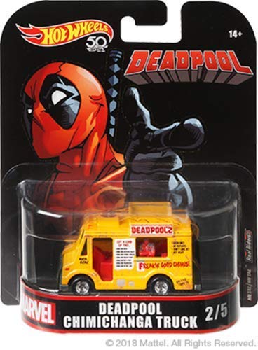 Hot Wheels Retro Entertainment Diecast Deadpool Chimichanga Truck