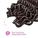 Faux Locs Crochet Hair 12 Inch 6 Packs Curly Faux Locs Wave Braiding Hair Curly End Goddess Locs Synthetic Braids Hair Extensions(4#)