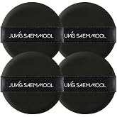 Cushion Foundation Puff (Round, 4pcs) | Cushion Puff for Liquid Foundation Application, Soft Smooth Easy-Tap Sponge for Seamless Blending, Korean Makeup Artist Brand