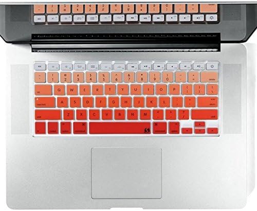 VRON Ultra Thin Keyboard Cover Soft Skin For Macbook Pro 13" 15" 17" (with or without Retina Display) iMac and Macbook Air 13" - ORANGE GRADIENT