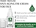 PurOrganica EYE CREAM for Dark Circles, Eye Bags, Puffiness, Wrinkles and Crow's Feet - DOUBLE SIZED 1 OZ - Organic Anti Ageing Cream with Vitamin C, Hyaluronic Acid, Jojoba Oil and Vitamin E