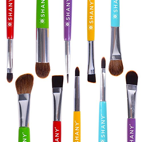 SHANY 5 Piece Double Sided Essential Brush Set with Travel Pouch, The Double Trouble