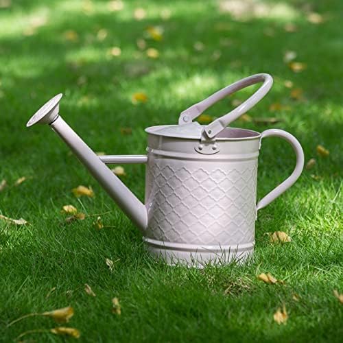HORTICAN 1 Gal Galvanized Steel Watering Can Decorative Farmhouse Style