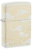 Zippo Waves Design White Matte Pocket Lighter