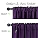 NICETOWN Bedroom Curtains Blackout Drapery Panels - (Royal Purple Color) W52 x L84, Double Panels, Window Treatment Blackout Drapery for Windows
