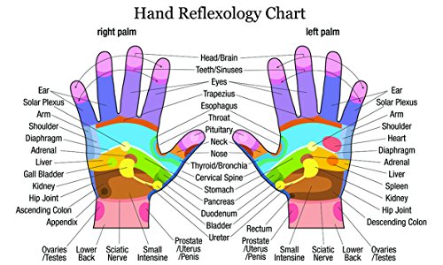 Chicbanners Wandaufkleber Wandsticker Motiv Handreflexzonen