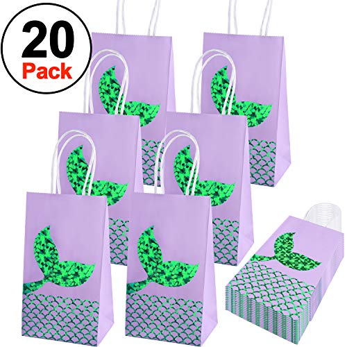blue glitter gift bags