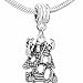 Halloween Haunted Ghost House Dangle Bead – Fits Snake Chain Charm Bracelet, Compatible with Pandora, Biagi, Chamilia, and More