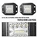 Flush Mount Led Pods Liteway - 5 Inch Spot Flood Combo Beam LED Light Bar - 4800LM Work Driving Lights Off Road for Jeep Trucks Tractor SUV 4x4 ATV UTV - 2 Pack, 1 Year Warranty