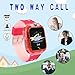 SZBXD Kids Waterproof Smart Watch Phone, LBS/GPS Tracker Touchscreen Smartwatch Games SOS Alarm Clock Camera Smart Watch Christmas Birthday Gifts for School Boy Girls (Light Pink)