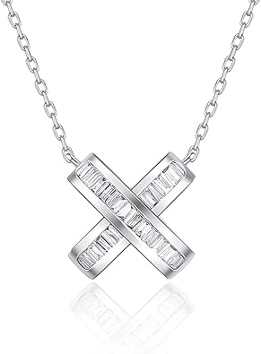 Carleen Solid 18K Real White Gold 0.17CTTW Diamond Cross Carleen