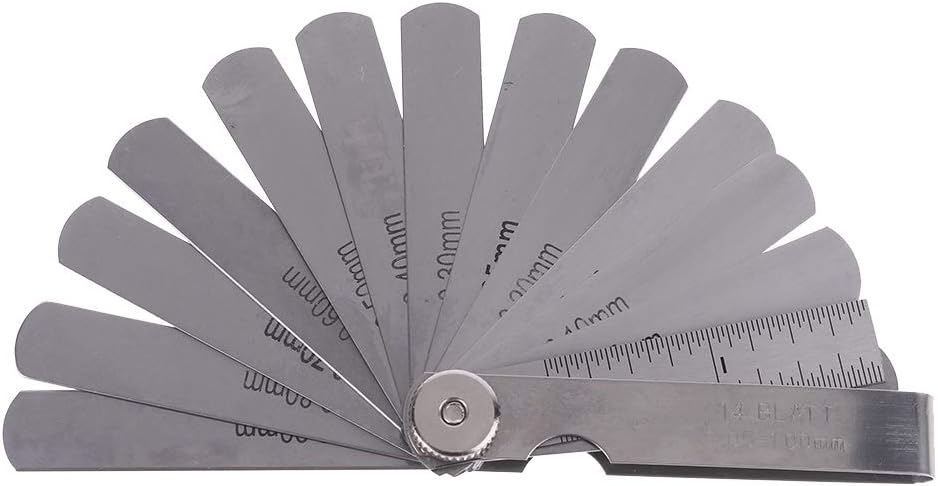 Sliver Scale Ruler Orthodontic Ruler Stainless Steel Dental Orthodontic Interproximal Enamel Reduction IPR Gauge Ruler 0.05-1.00mm