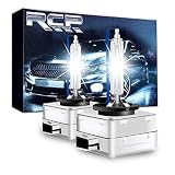 RCP - D1S8 - (A Pair) D1S/ D1R 8000K Xenon HID Replacement Bulb Ice Blue Metal Stents Base 12V Car Headlight Lamps Head Lights 35W
