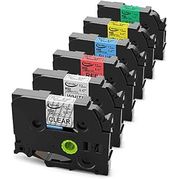 Amazon.com: 5PK Great Quality Compatible For Brother P-Touch Laminated