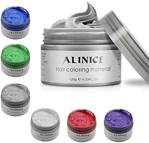 ALINICE new style 120g Hair Wax Men and Women Professional Hair Pomades, Long-lasting Moisturizing Modelling Hair Styling Fluffy Matte Hair Mud Gel Cream (Silver Gray)