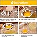 Egg Separator, MCOMCE Premium 304 Stainless Steel Egg Yolk Separator, Dishwasher Safe Egg White Separator, Professional Egg Separator Tool for Baking Cake, Egg Custards, Mayonnaise and More