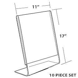 Azar 112708 11-Inch W by 17-Inch H L-Shaped Sign