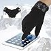 Vbiger Winter Gloves Texting Mittens Warm Cold Weather Gloves For Men(Black)