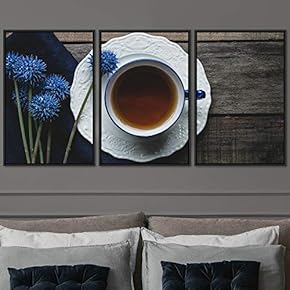 signwin 3 Piece Framed Canvas Wall Art Coffee...
