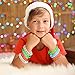 FEPITO 35 Pieces Christmas Wristband Silicone Wristbands Rubber Band for Christmas Party Decoration 7 Merry Xmas Patterns