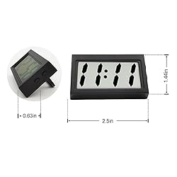 Car Dashboard Digital Clock - with Jumbo LCD Time