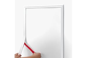YEFANXI Flexible Wall Molding Trim，0.86IN*0.35IN Peel and Stick Self-Adhesive DIY Wall Trim for Frame,Wall& Home Decoration（16.4FT White ）