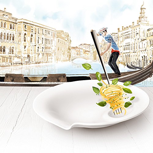 Pasta Passion Medium Pasta Plate Set of 2 by Villeroy & Boch - Premium Porcelain - Made in Germany - Dishwasher and Microwave Safe - 10.75 Inches