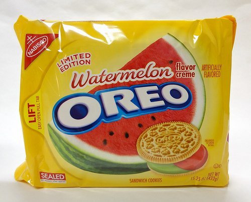 Nabisco oreo cookies watermelon 1x15.25oz (044000034009)
