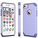Tekcoo for iPhone 8 Case, Tekcoo iPhone 7 Cute Case, [Tbaron Series] Bumper Case Shock Absorbing Hard Hybrid Slim Thin Cute Cover [Scratch Proof] Plastic Shell + TPU Rubber Inner [Lavender]