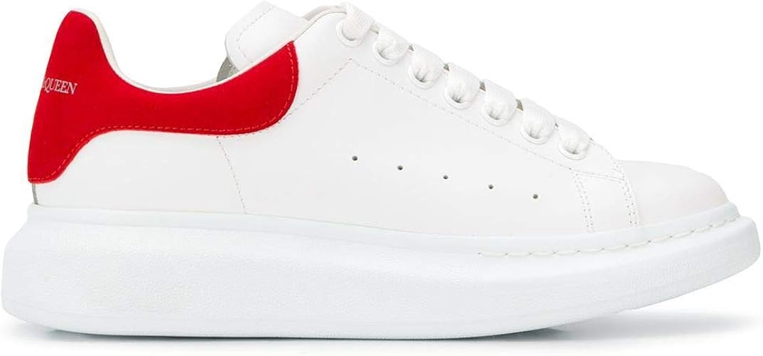 Amazon Alexander Mcqueen ラグジュアリーファッション メンズ whgp オレンジ 革 運動靴 シーズンパーマネント Alexander Mcqueen シューズ バッグ