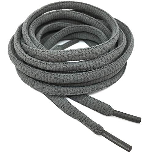 DELELE 2Pair Oval Shoes laces 42 Colors Half Round 1/4