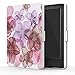 MoKo Case for Kindle E-reader (8th Generation 2016) - The Thinnest and Lightest Cover with Auto Wake/Sleep for Amazon Kindle (6 Display, 8th Gen 2016 Release), Floral PURPLE